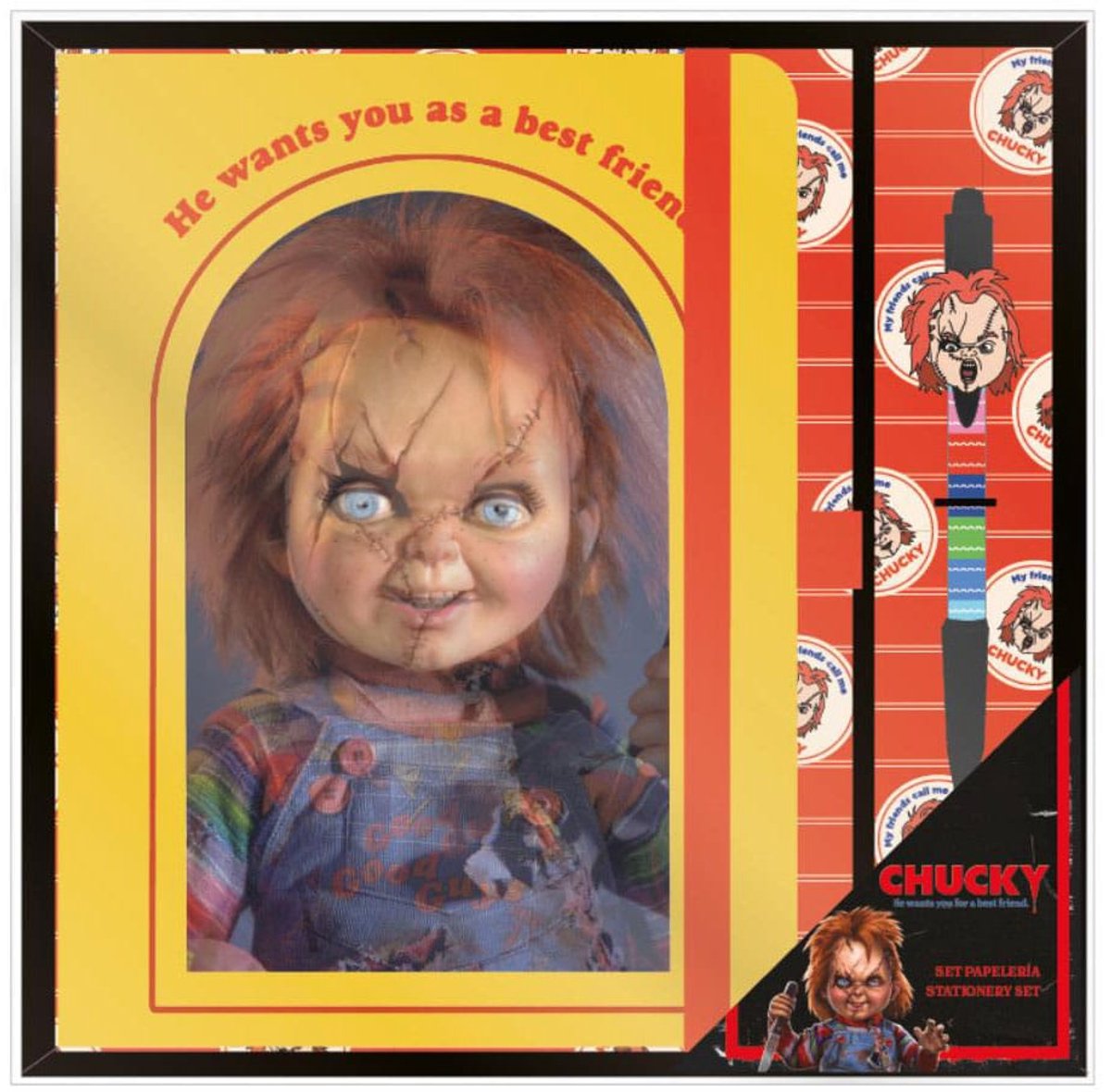 Cerdá life's little moments cerdá chucky (child´s play) stationery set stationery