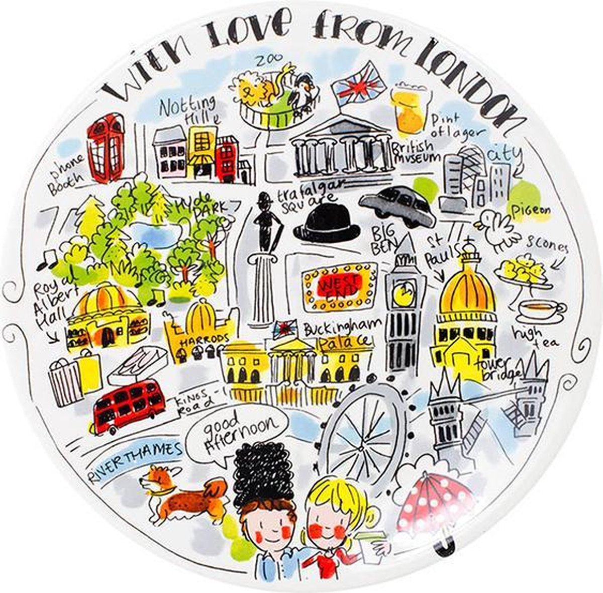 Blond amsterdam city londen bord - ø 22 cm