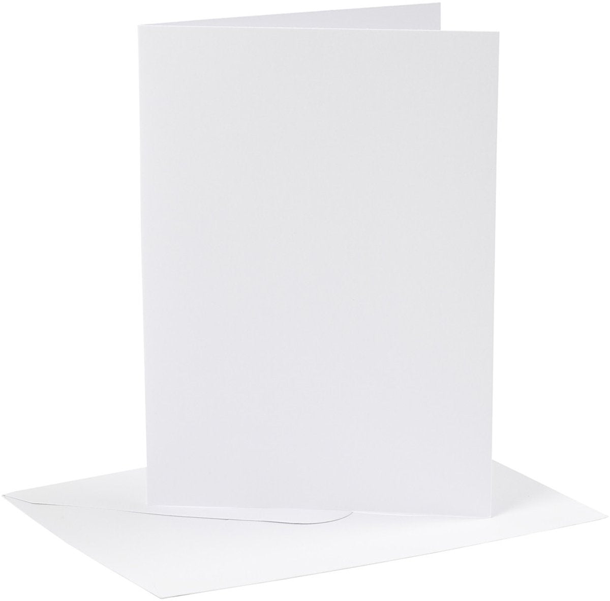 Creativ company cc kaarten en enveloppen 12,7x17,8 cm wit 4 stuks
