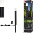 Paulmann led-bolderlamp flarea ip65 400mm 3000k 3,1w 280lm 230v zwart aluminium