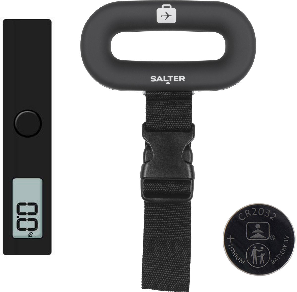 Salter bagageschaal - digitaal - 40 kg - veilige clip