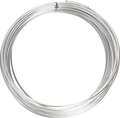 Creativ company alu draad, dikte 2 mm, zilver, rond, 10m