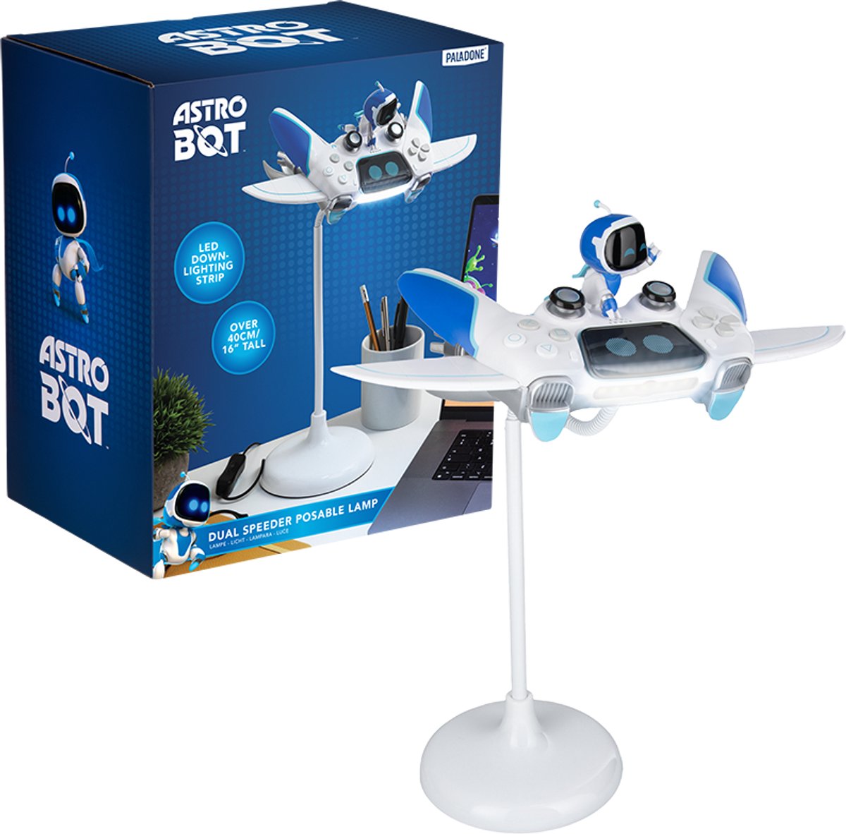 Paladone astro bot, speeder verstelbare bureaulamp, officieel gelicentieerd -