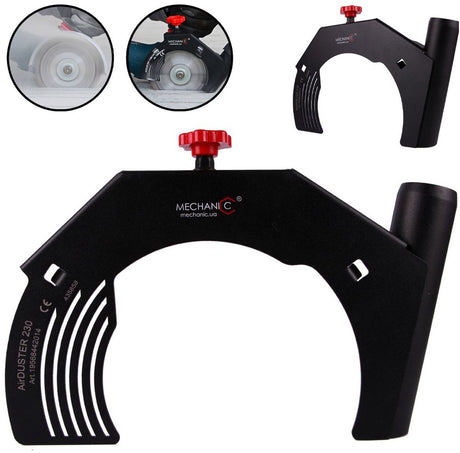 Mechanic airduster 230 - slijpmachine accessoire - stofafzuiging - 230mm