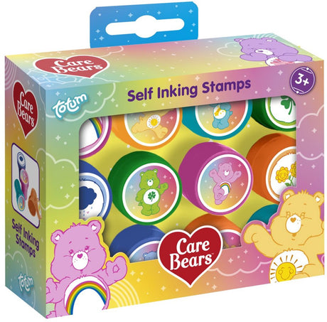 Totum care bears zelfinktende stempels - 12 stuks - speelgoed kinderen - knutselen - voor meisjes en jongens - ook voor kleuters - vanaf 3 jaar -