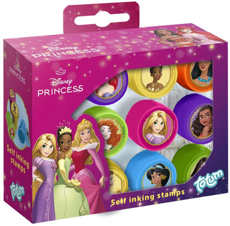 Totum disney princess zelfinktende stempels - 12 stuks - speelgoed kinderen - knutselen - voor meisjes - ook voor kleuters - vanaf 3 jaar -