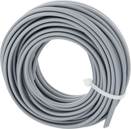 Q-link huishoudsnoer plat - belastbaar tot 1200w - 2 x 0.75 mmâ² - 10 m - zilver