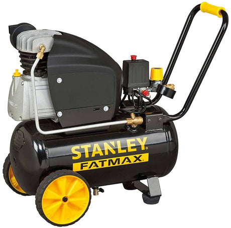 Stanley compressor 251 10 24s fmxcm0062e - luchtcompressor 10bar - 24l - 240l min - geïntegreerd anti-slip handvat - zwart