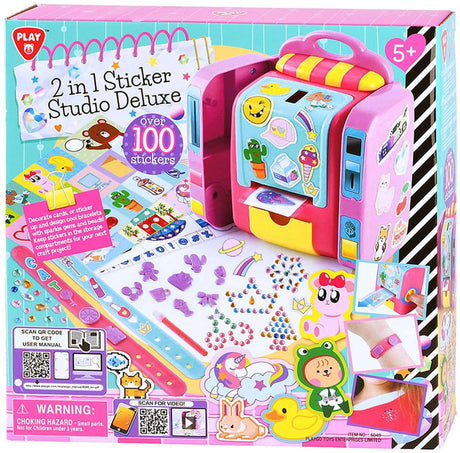 Play go 2in1 sticker studio deluxe - incl 100 stickers en armbandjes