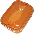 Trixie brooddoos groot - mr. fox - rsv lunchbox voor kinderen - makkelijk te openen broodtrommel - 2 vakken - oranje - rvs