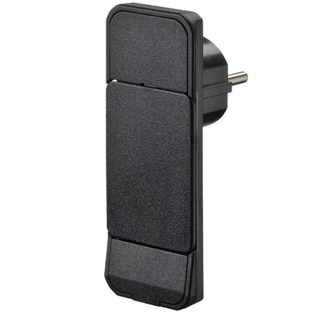 Bachmann cee 7 7 geaarde stroomstekker | haaks (plat) met hendel | zwart