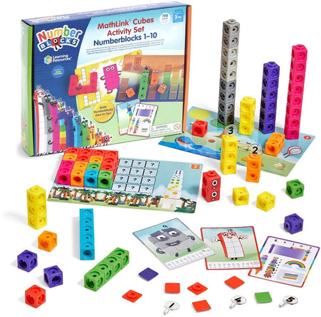 Learning resources mathlink® cubes numberblocks® 1-10 activity set - 3+