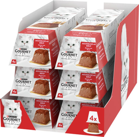 Gourmet revelations mousse - kattenvoer natvoer - rund - 24 x 57 g