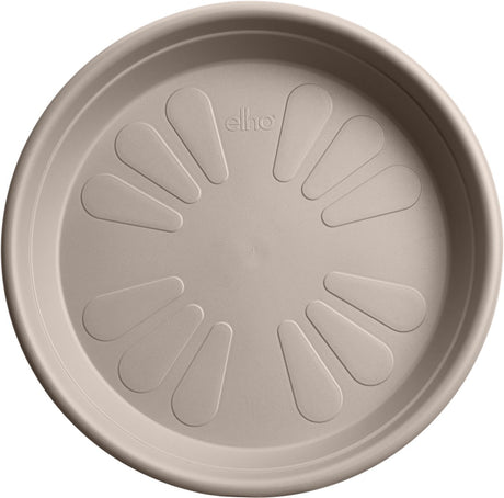 Elho universele schotel rond 48 - schotel voor binnen buiten accessoires - ø 48.0 x h 7.0 cm - paddenstoel beige