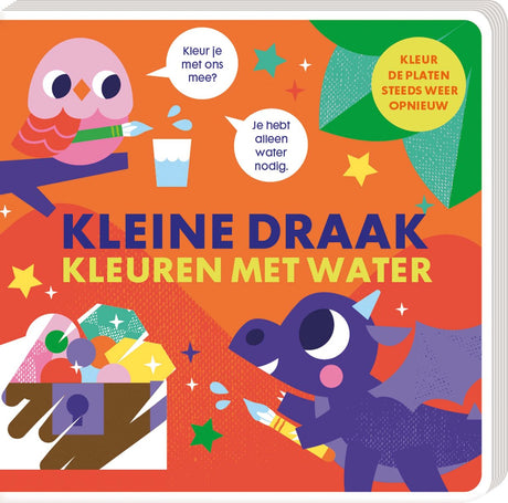 Imagebooks kleuren met water - kleine draak
