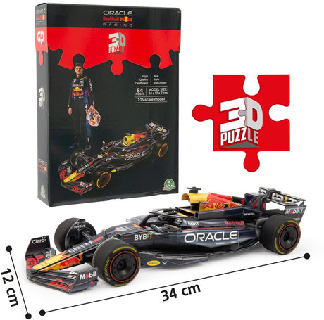 Merkloos sans marque 3d-puzzel - formule 1 - 34 cm - max verstappen