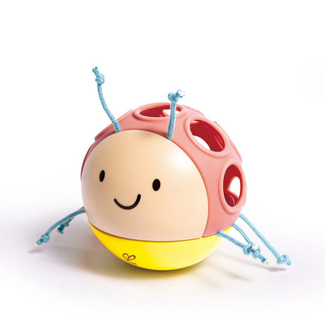Hape lieveheersbeestje rammelaar – houten babyspeelgoed met bel, bijtspeelgoed en wiebelbodem, vanaf 10 maanden