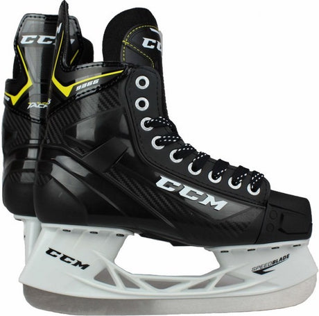 Ccm - supertacks 9366 - ijshockeyschaatsen - schaatsen heren - volwassenen - zwart - verstevigde support rvs speedblade - regular fit - maat eu 44.5