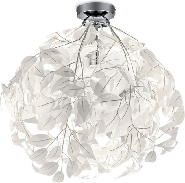 Rl live your light reality leavy - plafondlamp - chroom - excl. 1x e27 8,5 w - osram lichtbron - verlichting omhoog en omlaag - niet dimbaar