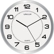Unilux magnet klok - grijs wit - ø 30,5 - rond