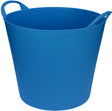 Talen tools - flexibele kuip - met hendels - kunststof - 38 liter - lichtblauw