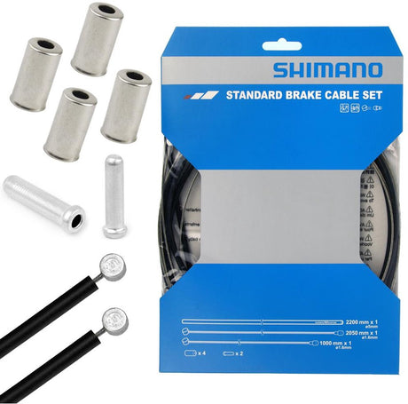 Shimano - remkabelset - roestvrijstaal - mtb race - zwart
