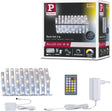 Paulmann maxled 250 led strip basisset 3m tunable white 3m gecoat ip44 11w 270lm m 30 leds m tunable white 24va