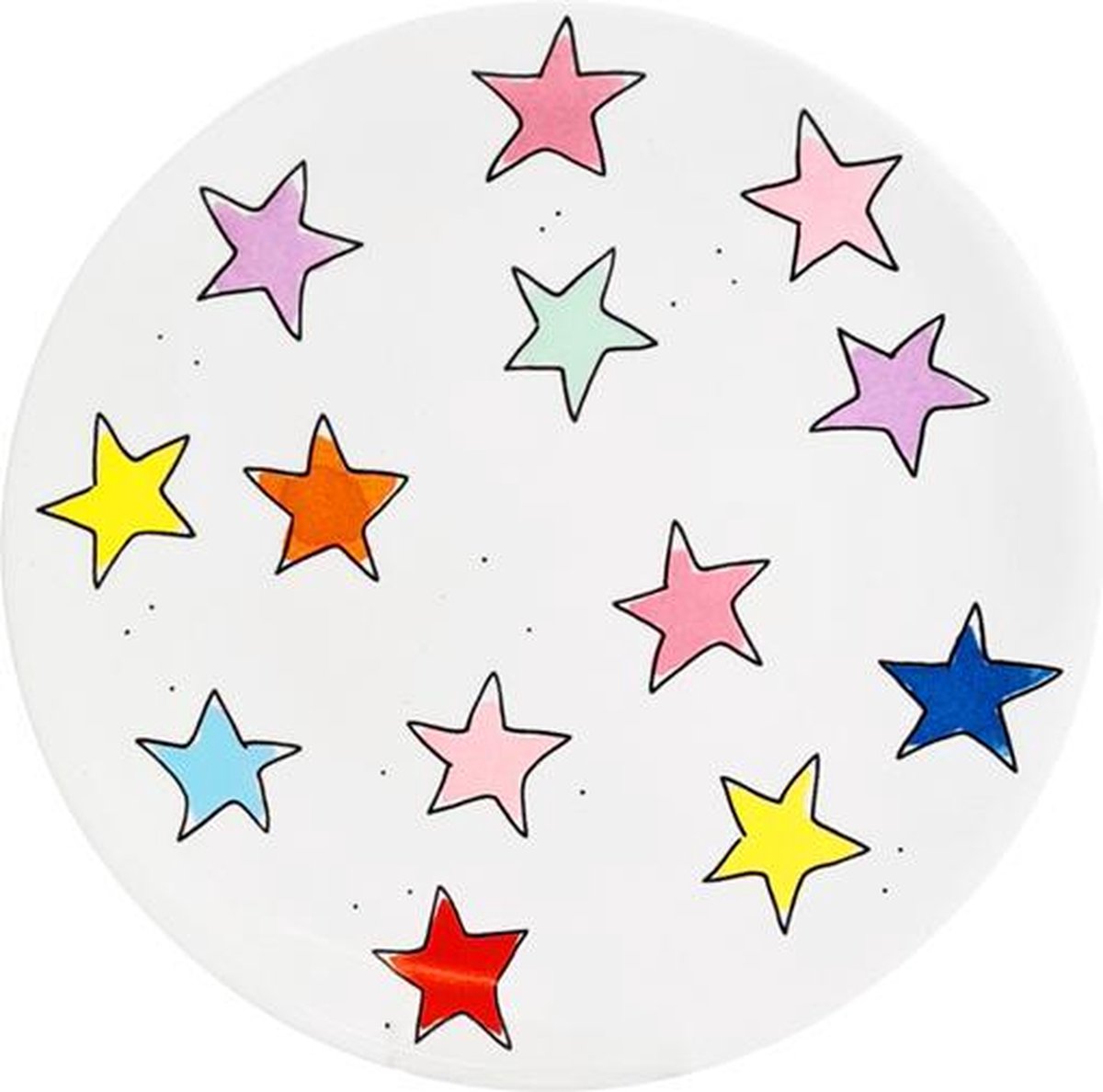 Blond amsterdam bord - star - ø 18 cm