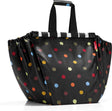Reisenthel easyshoppingbag - boodschappentas voor winkelwagen - opvouwbaar - polyester - 30l - dots zwart