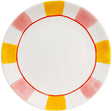 Blond amsterdam , even bijkletsen everyday stripes: bord 26 cm roze geel