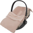 Jollein voetenzak voor autostoel kinderwagen - basic knit - katoen - 42x82cm - wild rose