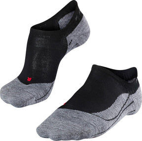 Falke tk5 invisible anti-blaar dun wol functioneel materiaal wandelsokken dames zwart - maat 37-38 37 38