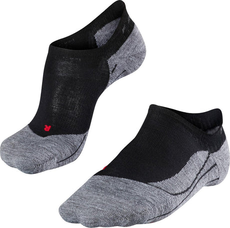 Falke tk5 invisible anti-blaar dun wol functioneel materiaal wandelsokken dames zwart - maat 37-38