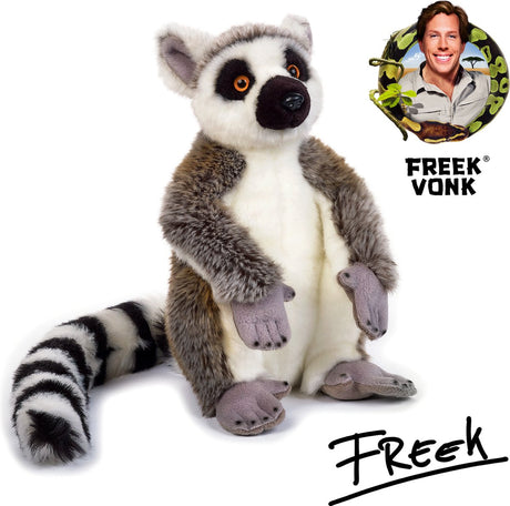 Bresser freek vonk x - knuffeldier - baki de ringstaartmaki - gevuld met gerecycled materiaal