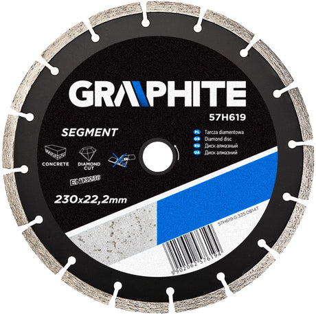Altacom sp. z o.o. graphite serie - diamantdoorslijpschijf - 230 mm - segment