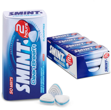 Smint clean breath peppermint - frismakers - suikervrij - 1x12stuks