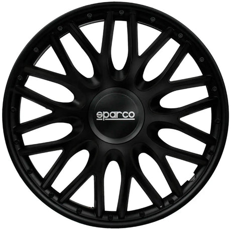 Sparco wieldoppen roma - 15-inch - zwart - set van 4 stuks