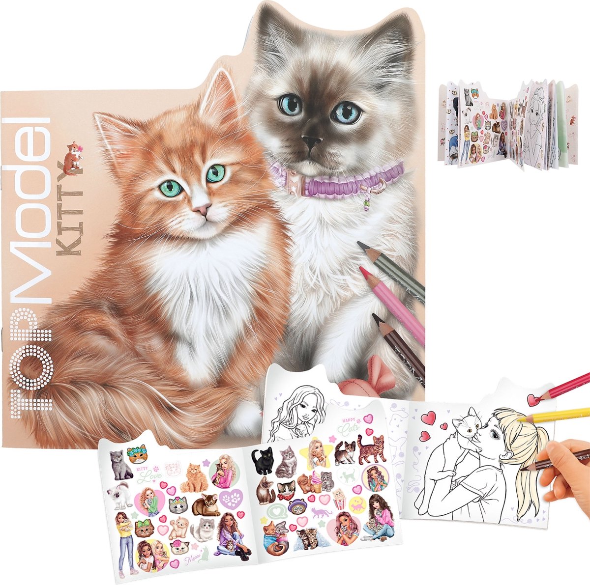 Depesche - topmodel kitty kleurboek - kitty and doggy