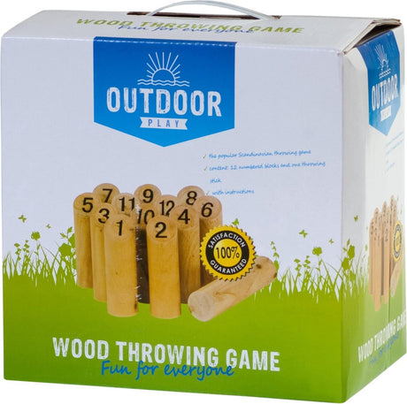 Outdoor play wood throw game