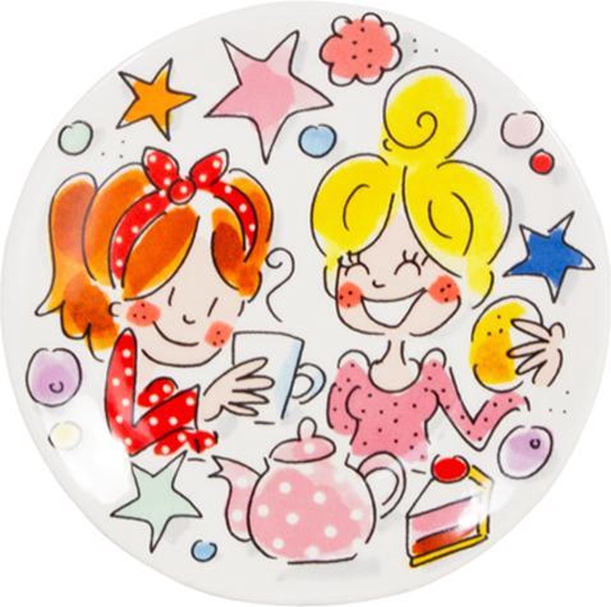 Blond amsterdam – even bijkletsen - petit four friends- 12 cm