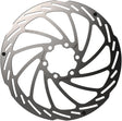 Bbb cycling schijfrem powerstop 6-gaats remschijf bbs-112 - zilver - 160 mm