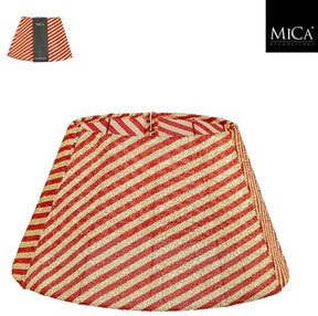 Mica decorations treeskirt opvouwbaar goud - h30xd50cm