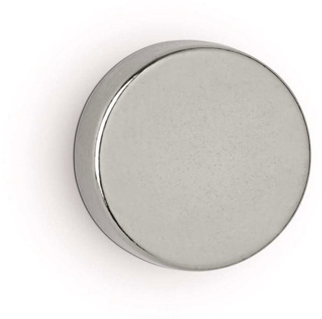 Maul magneet rond 4 stuks 4,5 kg staal metaal neodymium magnetisch ø 1.5 x 0.5 cm zilver