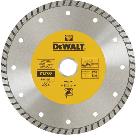 Dewalt diamantblad, turbo, _180mm, universeel dt3722-qz