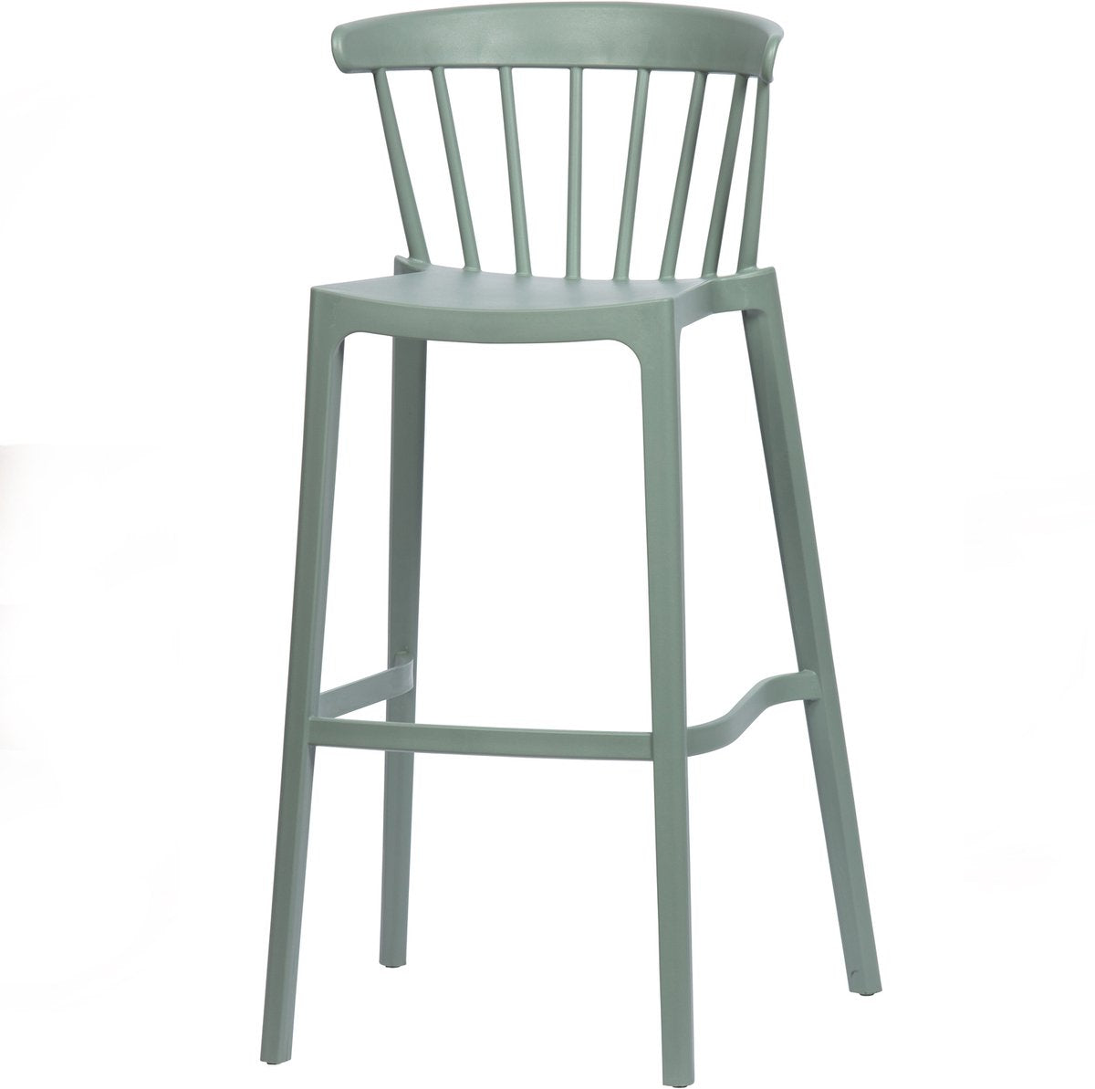 Woood bliss barstoel binnen buiten - kunststof - jadegroen - 103x54x51