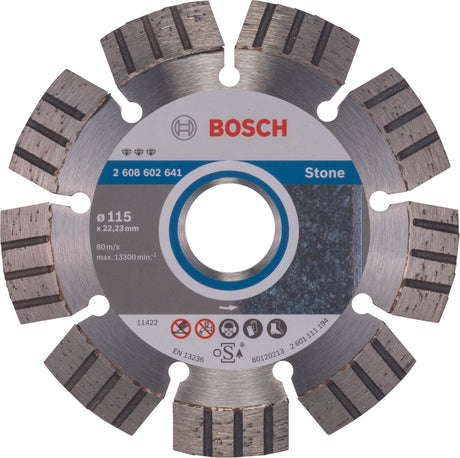 Bosch - diamantdoorslijpschijf best for stone 115 x 22,23 x 2,2 x 12 mm