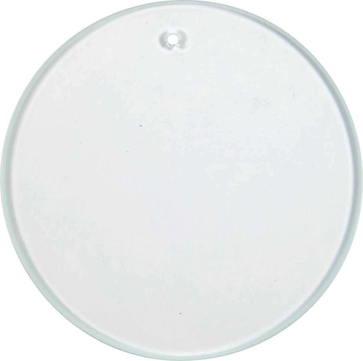 Creativ company glazen platen, d: 7 cm, dikte 3 mm, 10 stuks