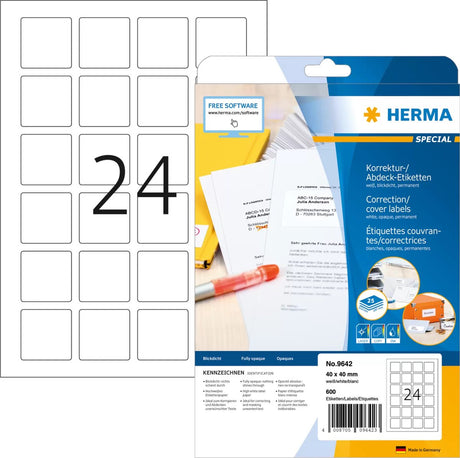 Merkloos sans marque herma 9642 wit zelfklevend printerlabel printeretiket
