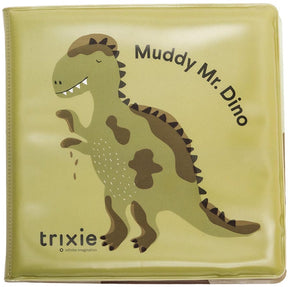 Trixie kleurveranderend badboekje mr. dino muddy - waterboekje voor baby's - interactief badspeelgoed vanaf 6 maanden