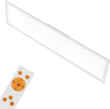 Briloner piatto - led cct plafondlamp - paneel dimbaar - warm wit licht koel wit licht - plafonniere met afstandsbediening - 36w - 119,5cm - wit